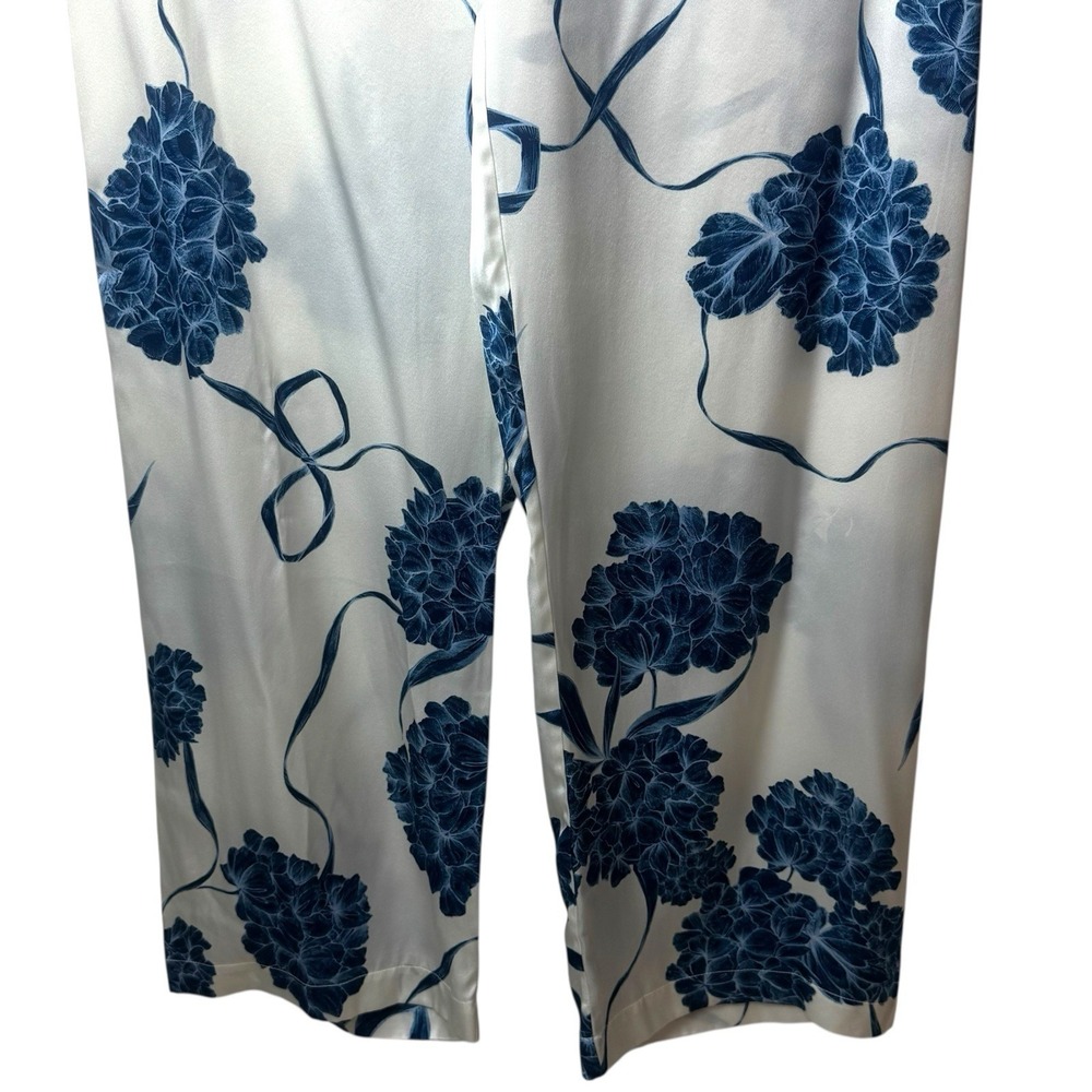 La Perla Floral 100% Silk Pajama Pants Cozy Feminine Dainty Special‎ Occasion L - Picture 5 of 16
